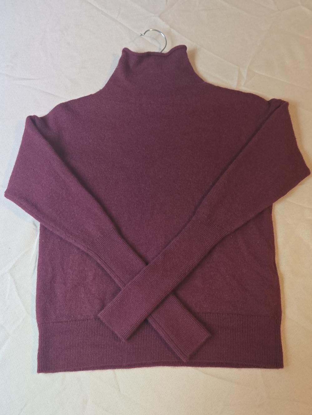 Aritizia Wilfred Burgundy/Maroon Wool Rollneck Sweater XS | $18